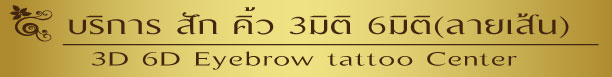รับสักคิ้ว3มิติ6มิติ